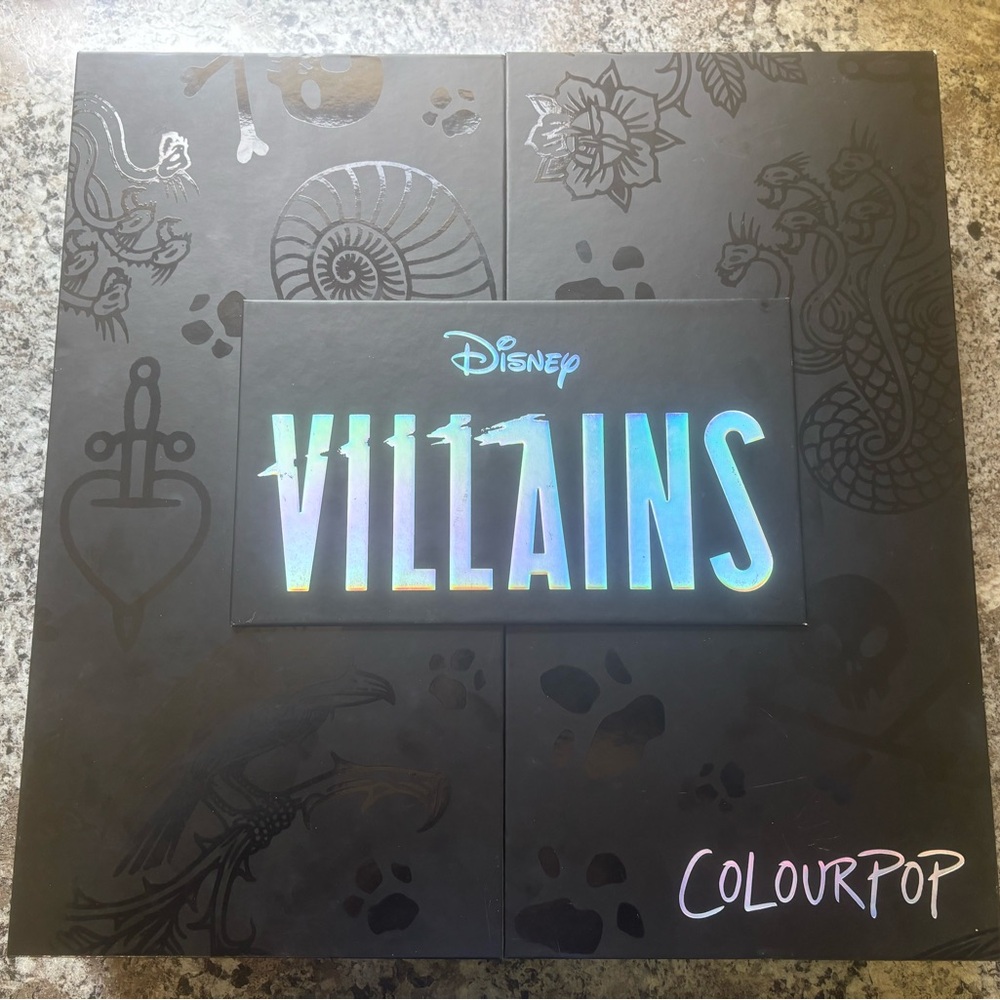 Colourpop Disney Villains FULL Promo Box Collectors Set